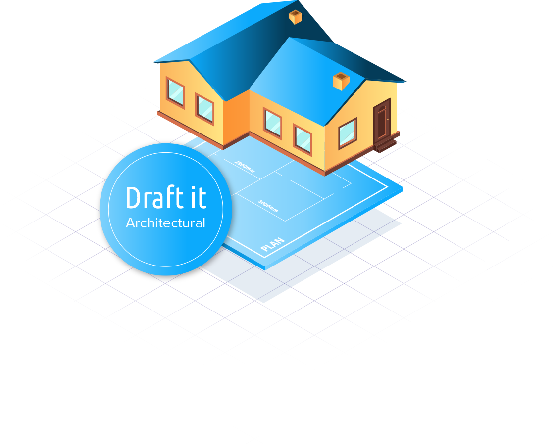 Draft it Free CAD software logo