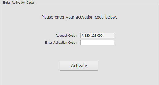 Software activation problem example image number two