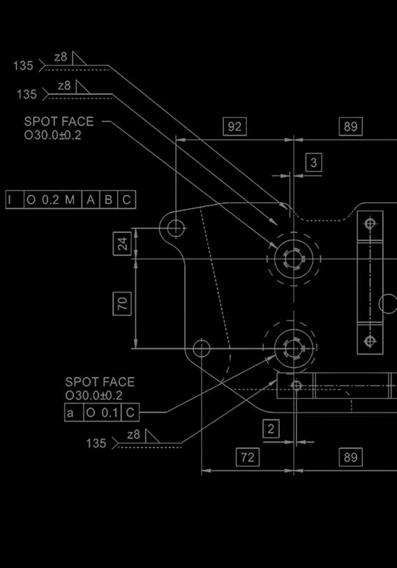 CAD Software Blueprint with busienss scale
