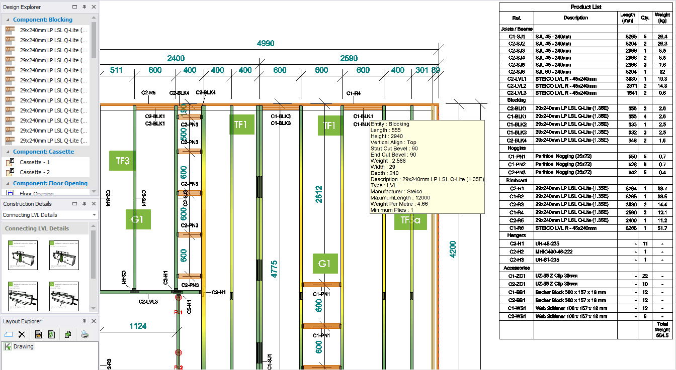 3D Timber Frame design