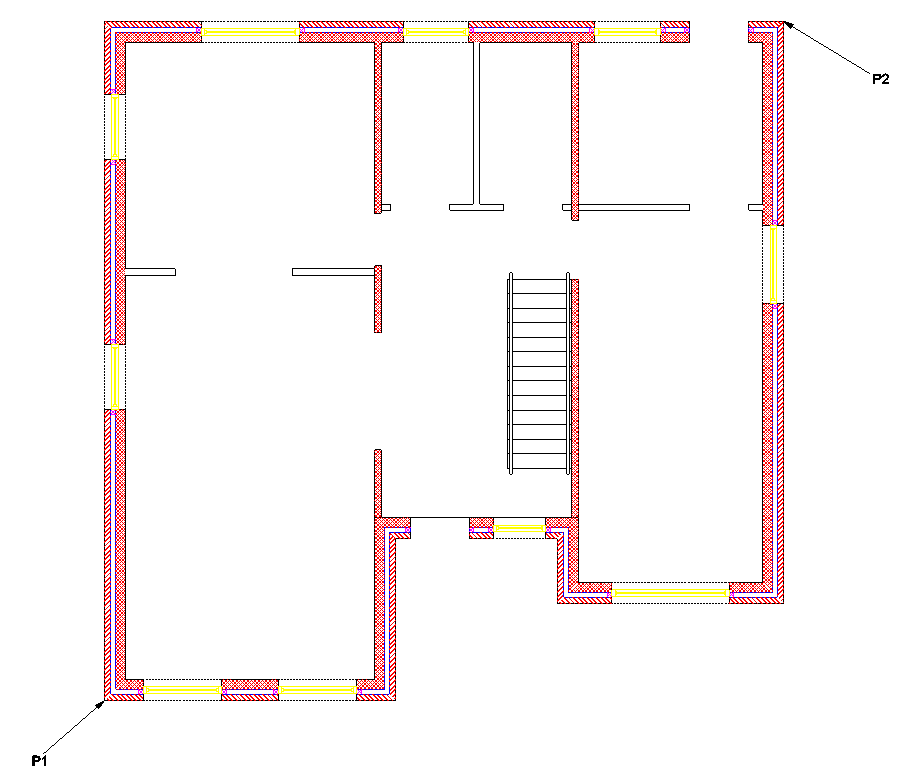 select ground floor walls