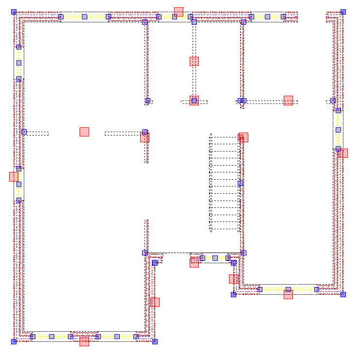 selected ground floor walls