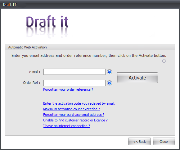 Draft it automatic web activation image