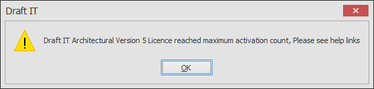 Draft it Architectural maximum activation count exceeded example image