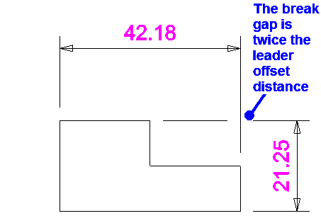 Break Dimension Line example 2