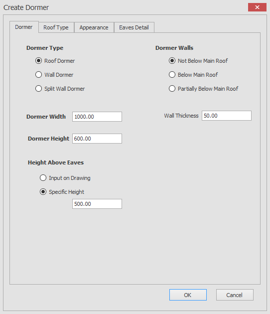 Create roof dormer