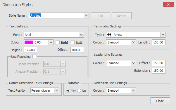 Dimension Styles dialog box