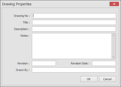 Drawing Properties dialog box