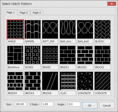 Hatch Pattern dialog