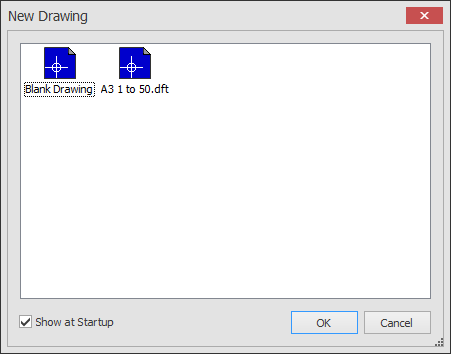 Template dialog box